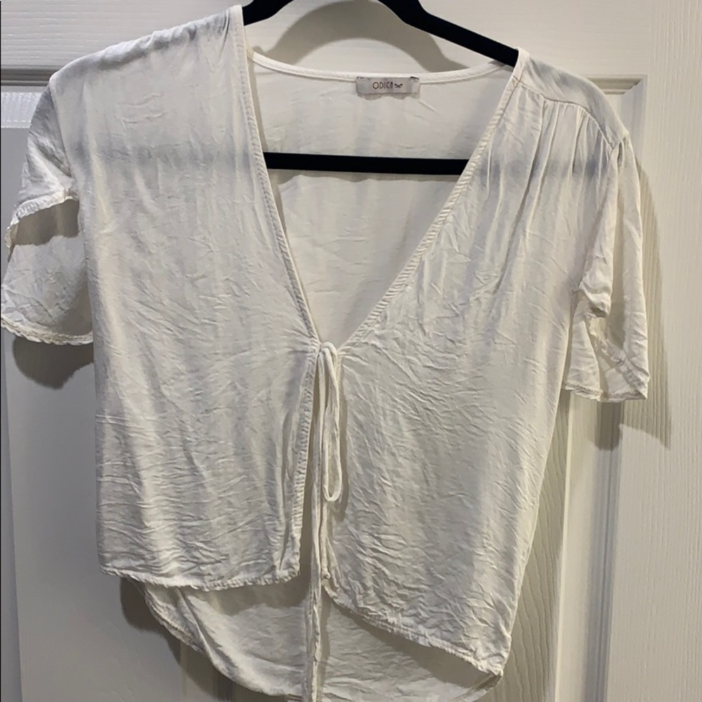 Tie front top